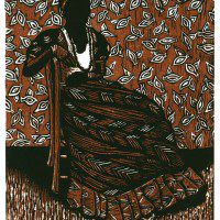 F AFter Seydou Keyta III Reduction Woodcut